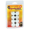 thumbnail image 1 of Self-Adhesive Magnetic Coins, 3/4-Inch, 100 Per Pack, 6 Packs, 1 of 1