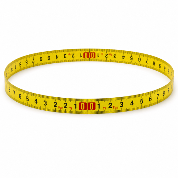 Self‑Adhesive Measuring Tape, Stainless Steel, Adhesive‑Backed Workbench Ruler, 1‑Count(Middle - Yellow,1M)