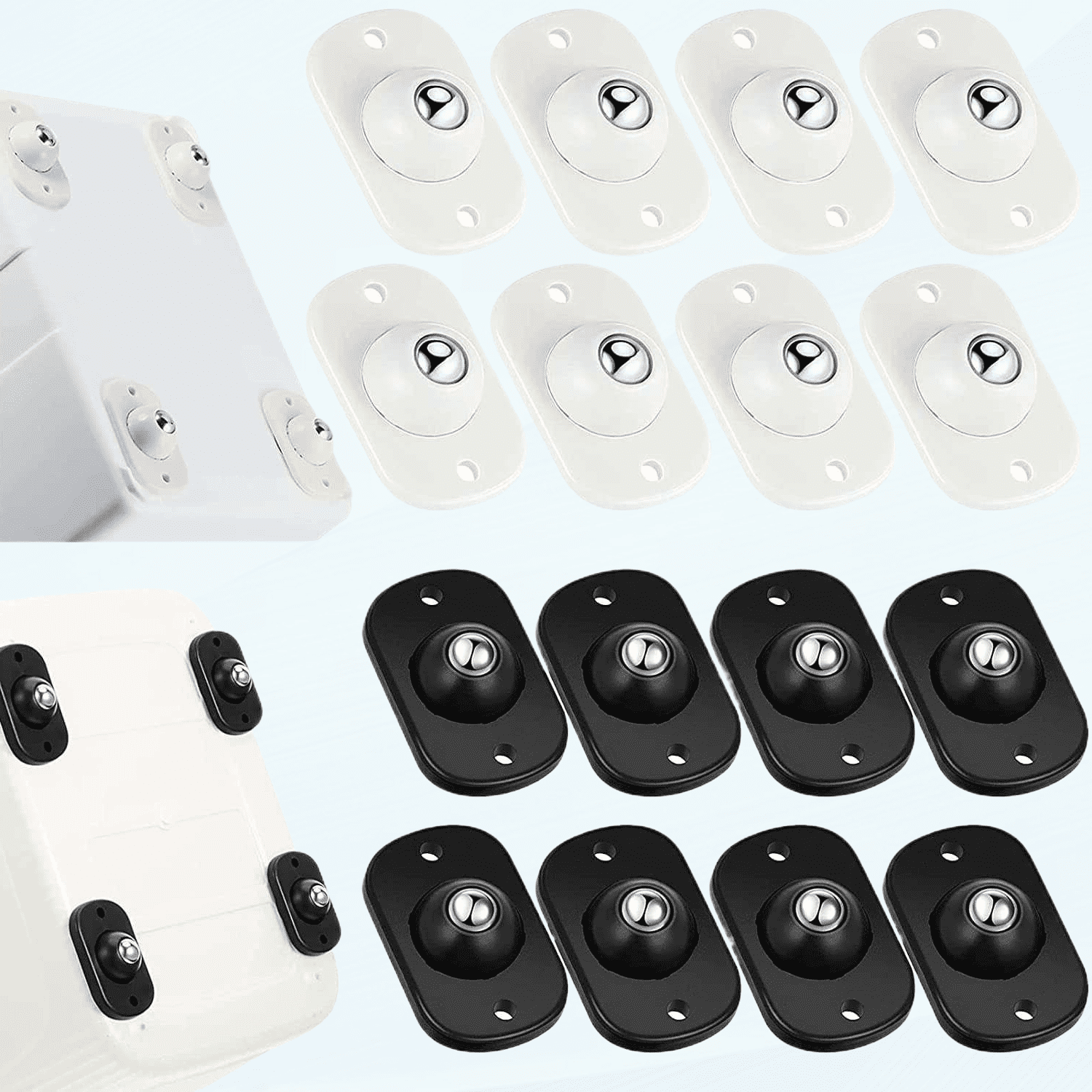 Trash Can Rotation Sheet Self Adhesive Mini Caster Wheels, Roller Ball Transfer Bearing, 360 ...