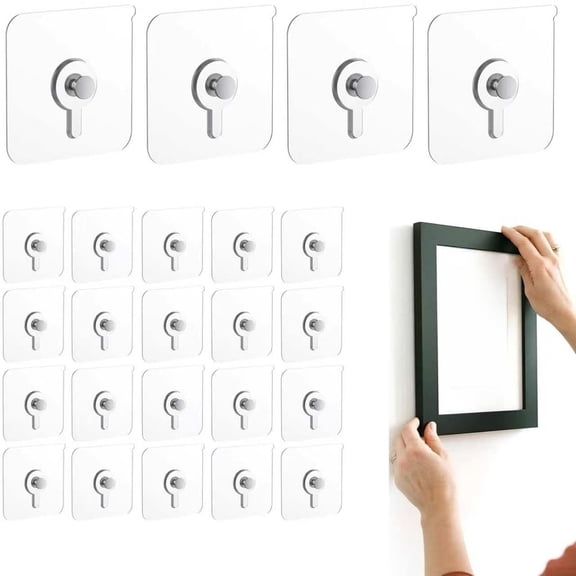 Self Adhesive Nails Wall Mount – No‑Drill Screw Stickers, Heavy Duty Adhesive Hooks for Bathroom, Kitchen, Office