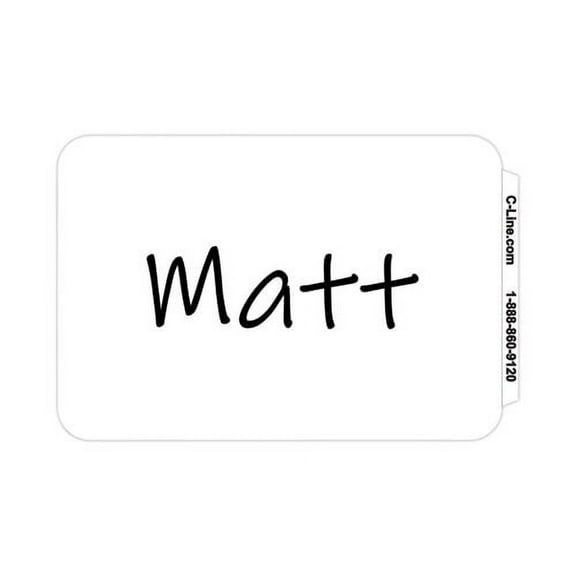 "Self-Adhesive Name Badges, 3.5 X 2.25, White, 100/box | Bundle of 2 Boxes"
