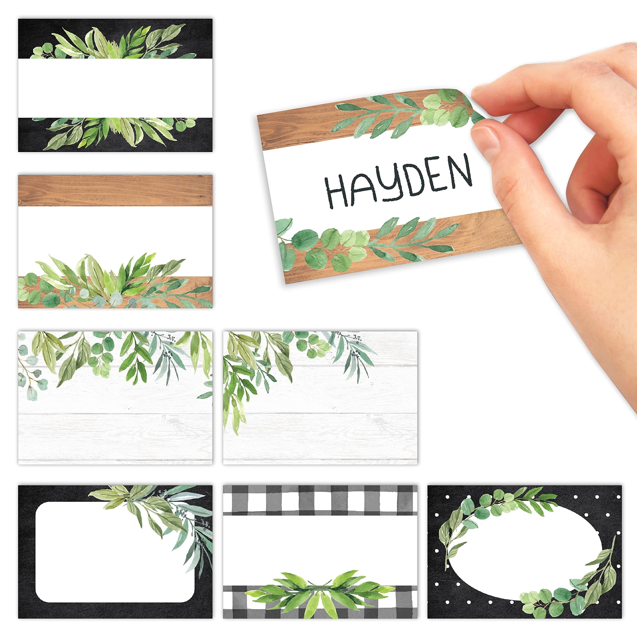 Self Adhesive Name Tags Sticker 56pc Classroom Decor Student Labels ...