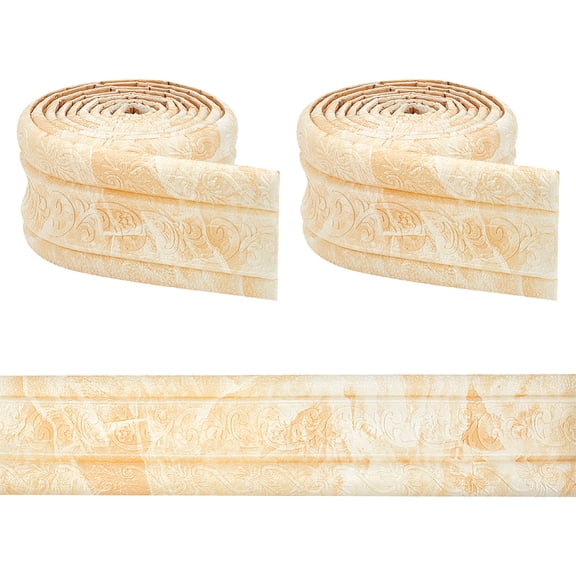 Self-Adhesive PE Grain Contact Paper Wall Stickers for Shelf Liner Dresser Drawer Locker Moccasin 85~86x5~6.5mm about 2.35m/pc