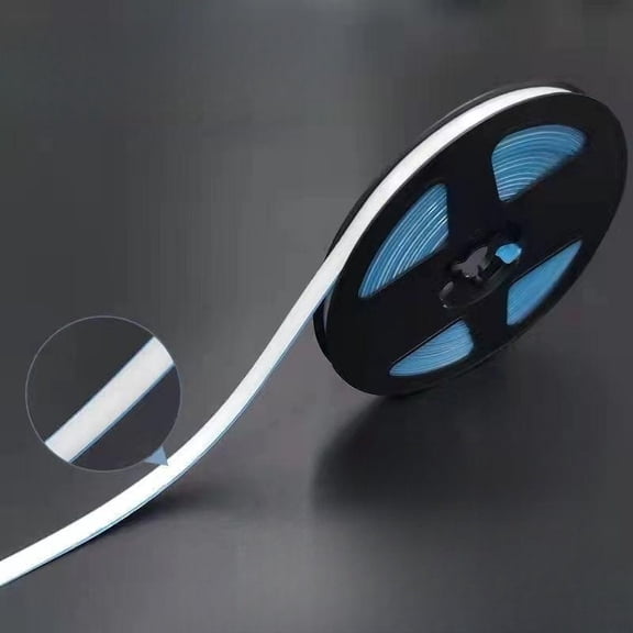 Self-Adhesive PU Caulk Tape Waterproof Seal Strip for Bathtub, Bathroom, Toilet & Kitchen Gaps, 7.5mm Wide 6m Long (White)-dh