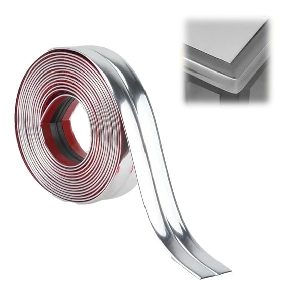 Self-Adhesive PVC Baseboard Trim, Waterproof Corner Guard for Doors & Windows, Easy Install