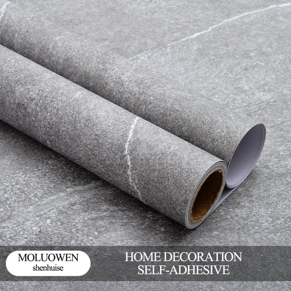 Self Adhesive PVC Floor Stickers Waterproof Non Slip Tile Decals for Bathroom Kitchen Floor Decor