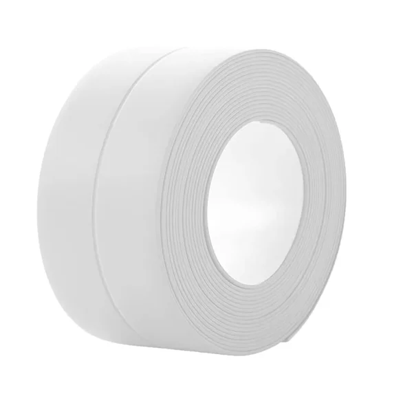 Self Adhesive PVC Sealing Strip Tape for Bathroom Bath Toilet Kitchen Caulk Tape Waterproof Wall Sticker White Mold Proof Tapes