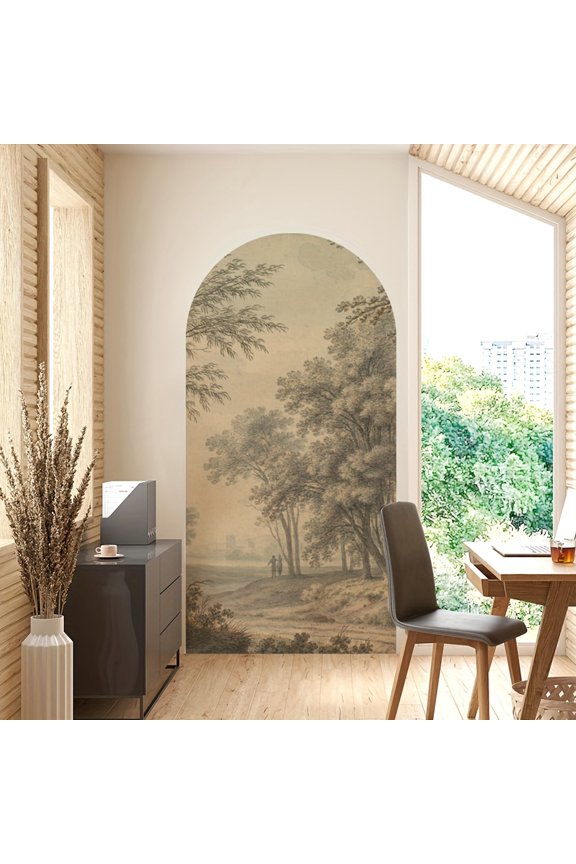 Self-Adhesive PVC Wallpaper - No Glue Needed Easy Installation Glossy Finish, Nature-Inspired Botanical Decor for Living Room Bedroom Kitchen