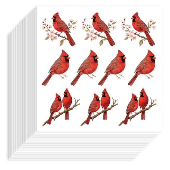 Self-Adhesive Paper Decorative Stickers for Party Decorative Presents Sealing Bird 90x90mm 10 patterns/pc