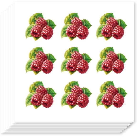 Self-Adhesive Paper Decorative Stickers for Party Decorative Presents Sealing Fruit 90x90mm Stickers: 25mm 9pcs/sheet