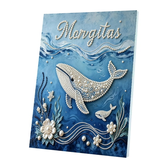 Self Adhesive Pearl Art DIY Kit, Diamond Painting Craft for Adults, Creative Bead Art Home Wall Decor Project, Handmade Artwork Decoration, Unique Gift Idea