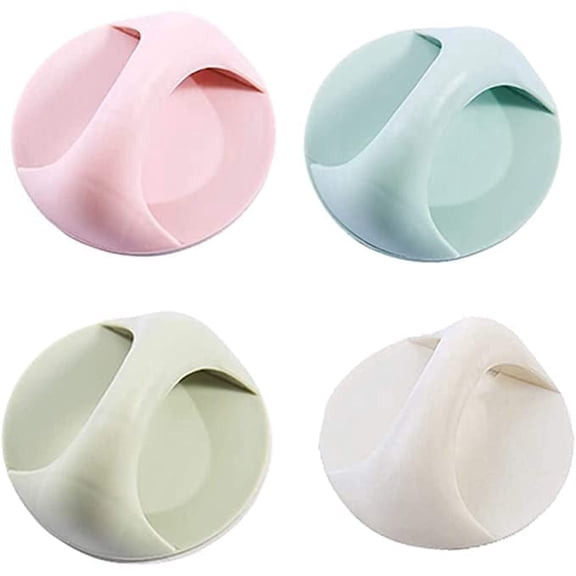 Self Adhesive Peel And Stick Polished Plastic Handles Pull Knob For Sliding Door, Drawer, Window & Cabinet, (Multi-Coloured)