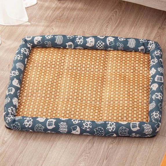 Self-Adhesive Pet Cooling Mat 20.87x15.75in, Portable Foldable Summer Bed for Dogs Cats with Non-Slip Base, Reversible Seasonal Pet Pad