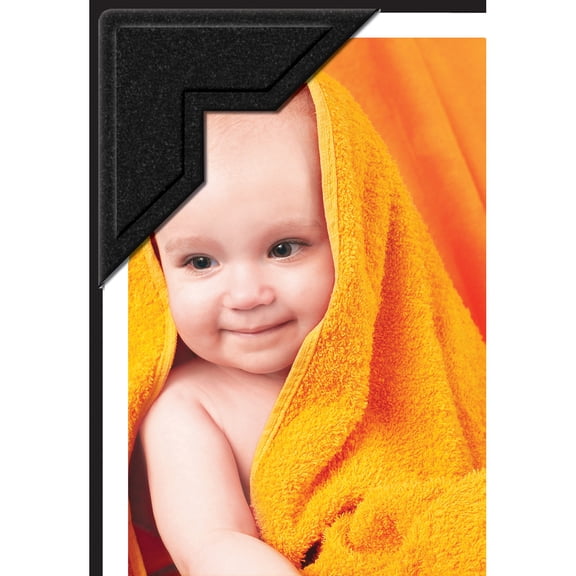 Self-Adhesive Photo Corners 252/Pkg-Black .5"