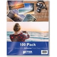 thumbnail image 1 of Self-Adhesive Photo Paper, Sticky Photo Paper, Glossy, 8.5 x 11 Inch, 100 Sheets, by Better Office Products, 135 gsm, Letter Size, 100 Count Pack, 1 of 9