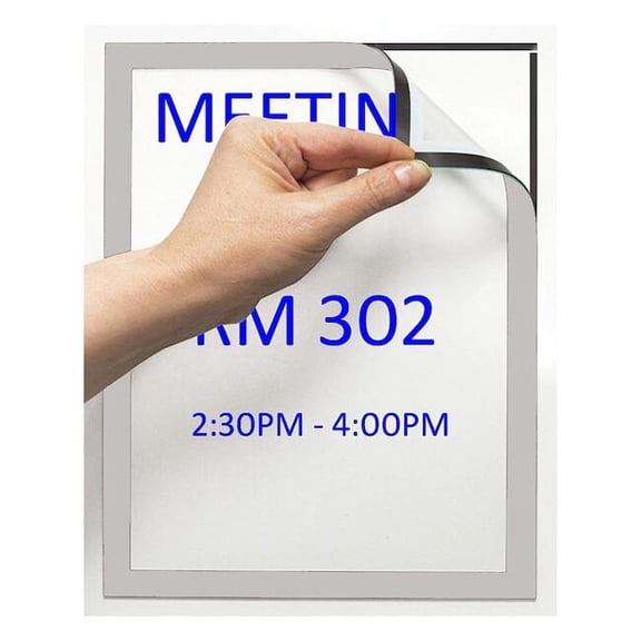 Magneto Adhesive Picture Frame,Slvr,PK2 P18650