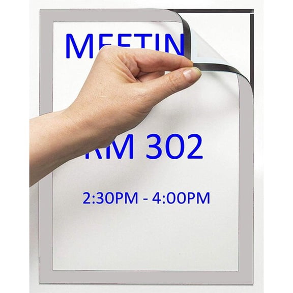 Tarifold Magneto Adhesive Picture Frame,Slvr,PK2 P18650