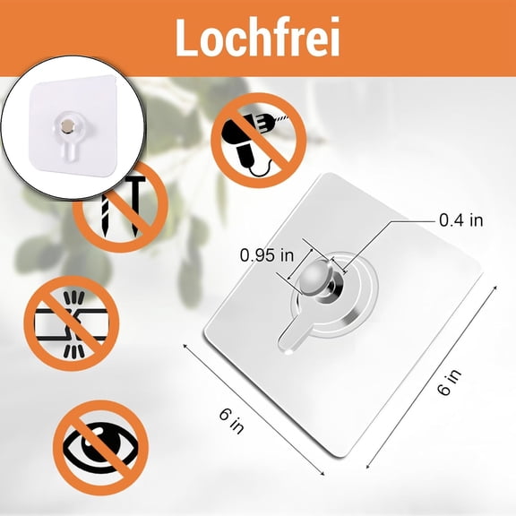 Self-Adhesive Picture Hooks, Heavy Duty Wall Mount Hangers, No Drilling Art Display for Home Office Gallery Walls