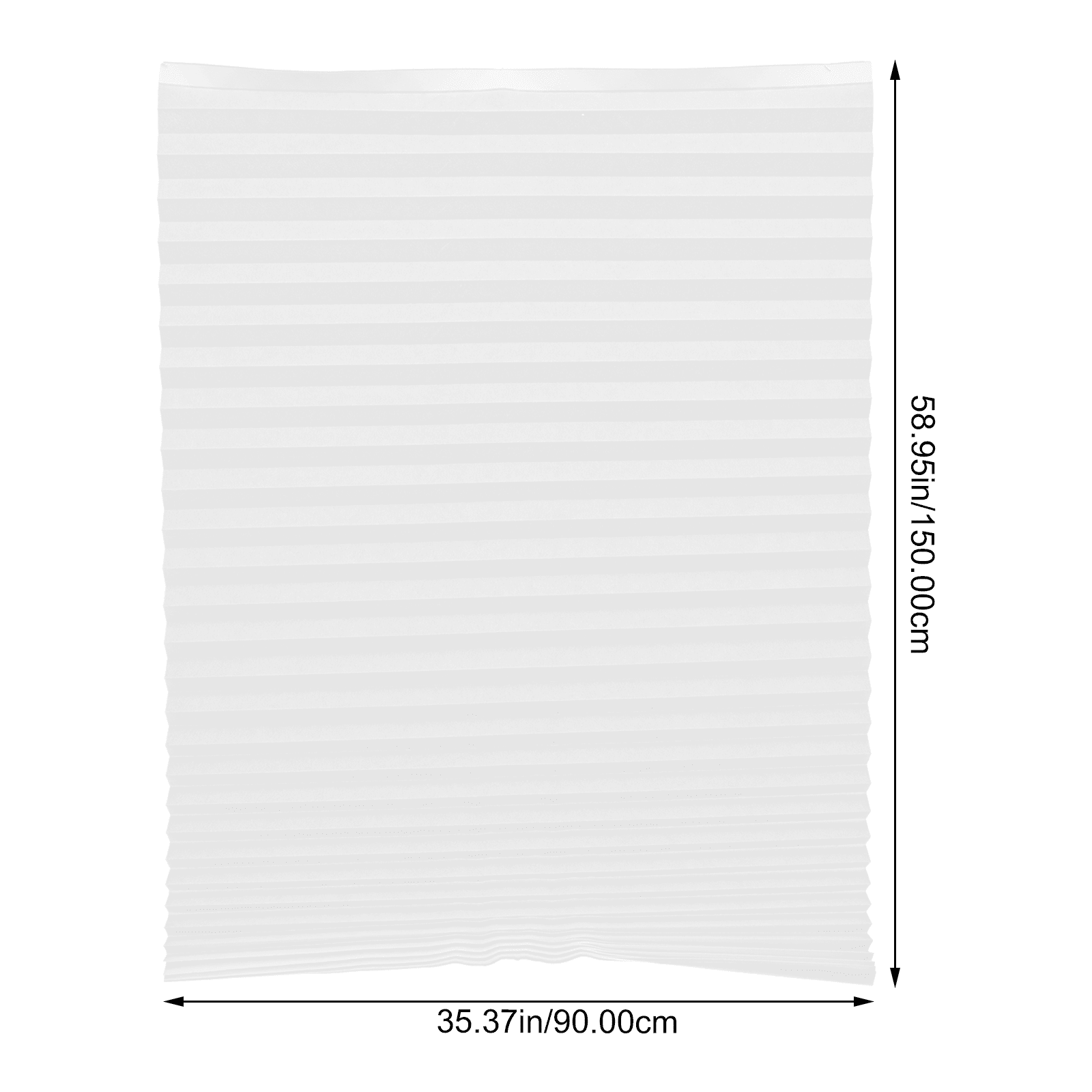 SelfAdhesive Pleated Blind Door Blind No Drilling Pleated Shade