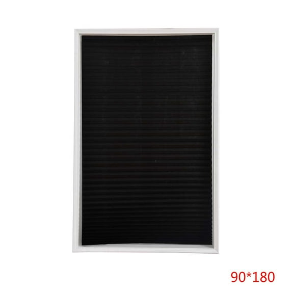 Self-Adhesive Pleated Blinds Half Blackout Windows Curtains Office Bathroom Kitchen Balcony Shades