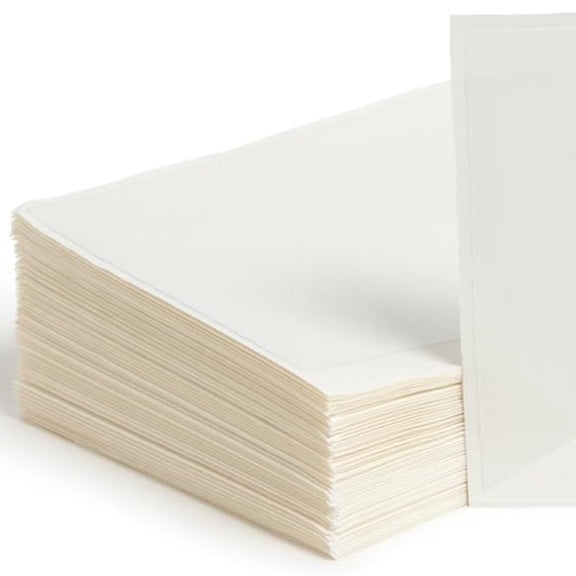 Self-Adhesive Poly Pocket, Document Size, Clear Adhesive Pockets, Storage Labels, 100 per Box, Size: (9 W x 5-9/16 H)