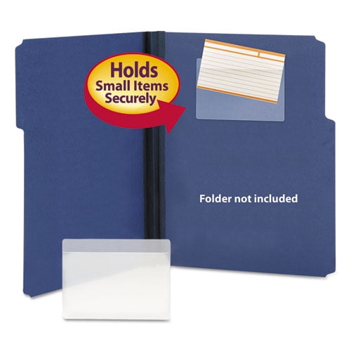 Self-Adhesive Poly Pockets, Top Load, 5.31 x 33.63, Clear, 100/Box Self-Adhesive Poly Pockets, Top Load, 5.31 x 33.63, Clear, 100/Box