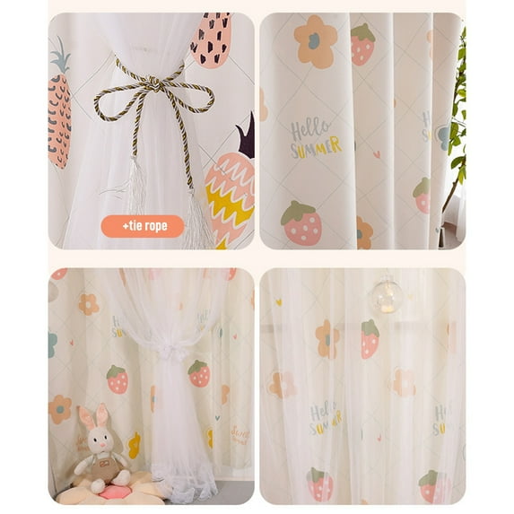 Self Adhesive Portable Curtains Simple and Easy to Install for Bedroom Window