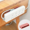 thumbnail image 1 of Self-Adhesive Power Strip Holder, Cable Management Organizer Mount Bracket for Desk Wall, Adhesive Punch Socket Fixer with Wire Wrapping Design, Plug-in Socket Protector for Office Home Kitchen, 1 of 8