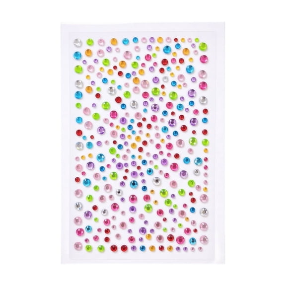 Self Adhesive Rhinestone Stickers, Colorful 3D Glitter Gem Decals for Crafts, Peel and Stick Diamond Stickers for Scrapbooking Journal Phone Case Kids DIY Projects, Plastic