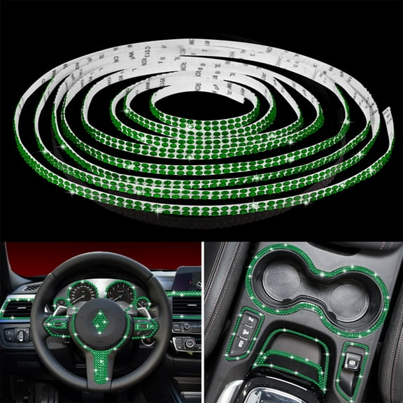 Self Adhesive Rhinestone Stickers, Sparkling Auto Decals, Waterproof Ornament Patches, Sun Resistant Crystal Trims, Luxury Interior Embellishments, Bling Decor for Car Interior and Exterior Surfaces