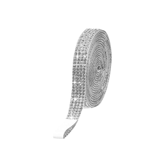 Self-Adhesive Rhinestone Strips Roll, Diamond Stickers Ribbon, Glass Rhinestone for Jewelry Craft, Bling Trim Accessories, DIY Decor Tape