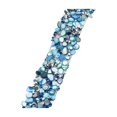 thumbnail image 1 of Self-Adhesive Rhinestone Strips Sky Blue 35.4 X 0.8 in Set of 2 Resin Decorative Trim, 1 of 6