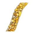 thumbnail image 1 of Self-Adhesive Rhinestone Strips Yellow 35.4 X 0.8 in Set of 2 Resin Decorative Trim, 1 of 6