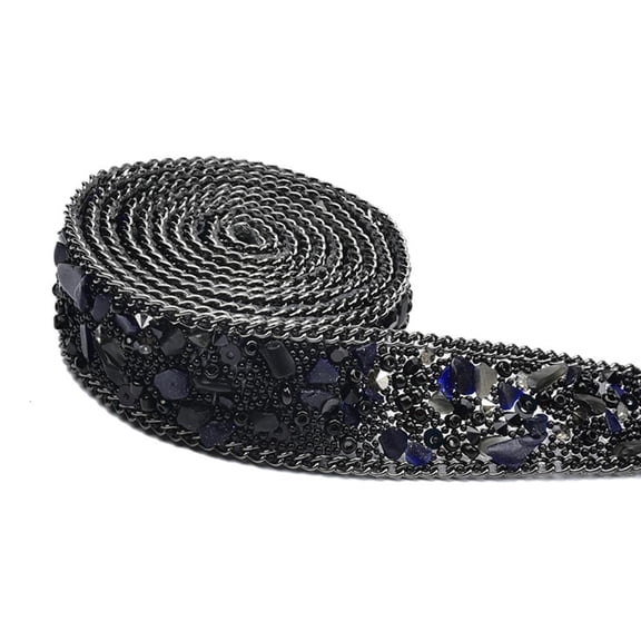 Self Adhesive Rhinestones Ribbon Sparkling Rhinestones Sticker for Wedding Birthday Decorations Art Craft Embellishment