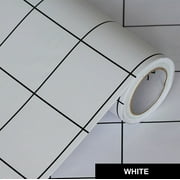 Self-Adhesive Room Decoration Wallpaper Kitchen Oil-Proof Bathroom Toilet Waterproof Tile Wall Sticker Furniture Renovation Film LJQ