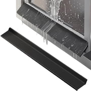 Self-Adhesive Rubber Rain Drip Guard, TGY 6.56ft Waterproof Drip Edge Protector, Weatherproof Sill Water Barrier Strip, Rain Deflector for Doors & Windows