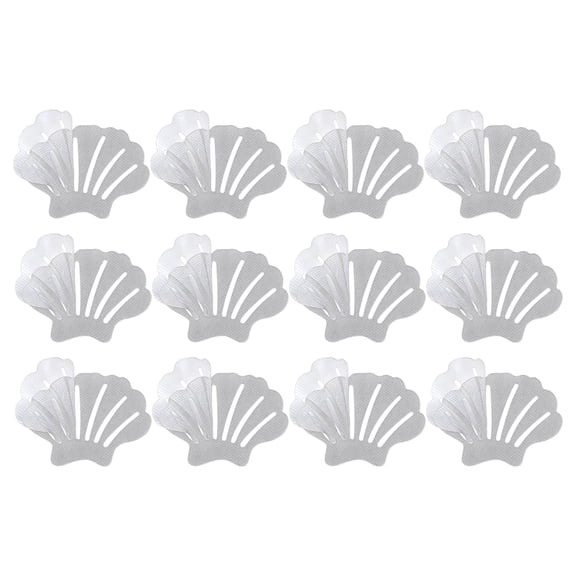 Self Adhesive Shell Anti Slip Stickers 12 Pack Textured Shower Floor Grip For Bathtub