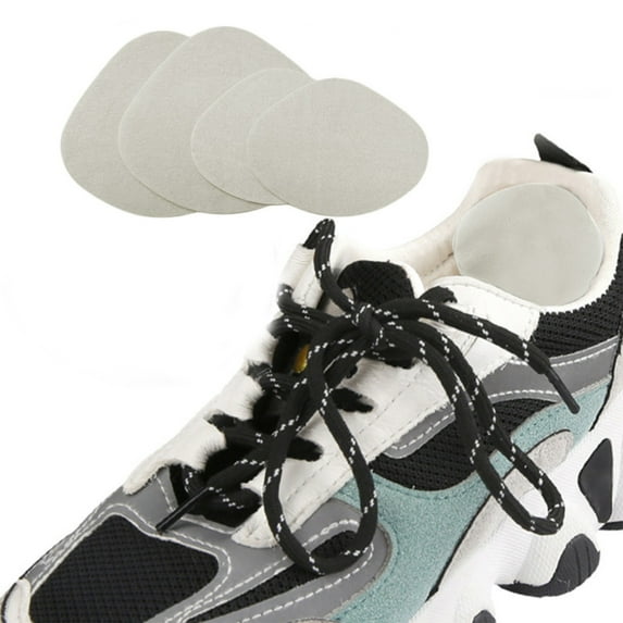 Self Adhesive Shoe Patch For Holes,Tear-Resistant Repair Patches for Shoe Toe,Shoe Heel,Sneaker Toe/Heel Prevention Repair,Shoe Hole Toeburst Patch/Insert For Sports Shoes,Grey,2.75x1.96",3.34x2.75"