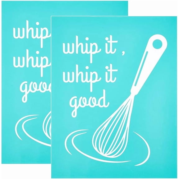 Self-Adhesive Silk Screen Printing Stencil Reusable Pattern Stencils Eggbeater Shaped