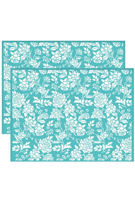 Self-Adhesive Silk Screen Printing Stencil for Painting on Wood DIY Decoration T-Shirt Fabric September Peony 220x280mm