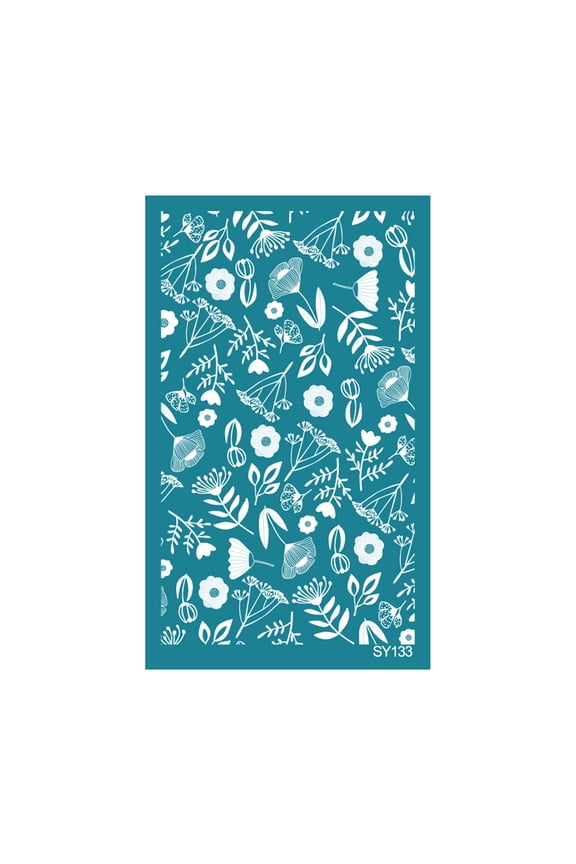 Self-Adhesive Silk Screen Printing Stencils for Home Decor T-Shirts Ceramic Fabric Reusable Silkscreen Printing