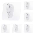 thumbnail image 1 of Self Adhesive Spray Bottle Holder Hook, Wall Mount Utility Hook For Kitchen Bathroom Cabinet, Damage Free Adhesive Hanger For Cleaning Spray Bottles, Round (Clear, 5pcs), 1 of 5