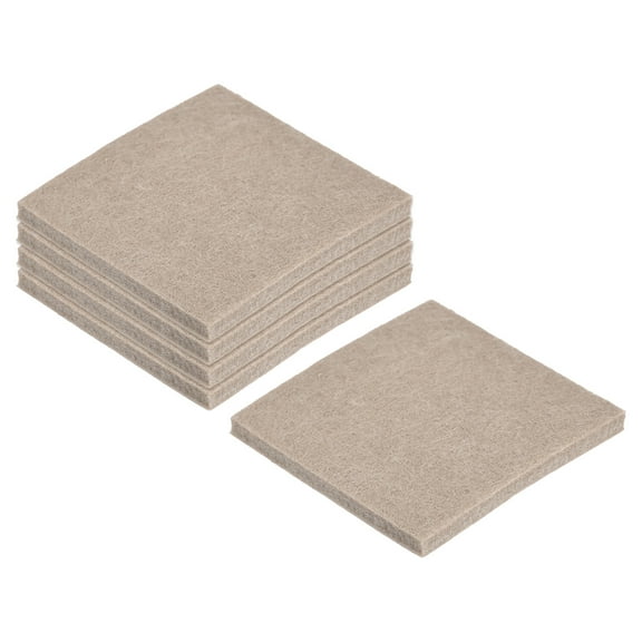 Self Adhesive Square Furniture Felt Pads 2 Inch x 2 Inch Beige Pack of 24