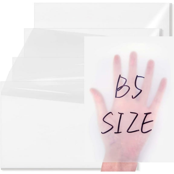 Self-Adhesive Sticky Notes,Happon Transparent Sticky Notes,Clear Sticky Notes, 6.7*9.8inch Translucent Sticky Notes,Waterproof See Through Notes for Home Office Studying Writing, 100 Sheets