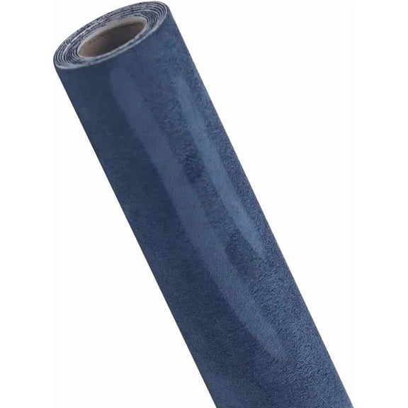 Self-Adhesive Suede Leather Fabric Wrap for Car Interior, Artificial Stretch Film Stickers for Furniture Craft - Blue, 7.87x11.8in