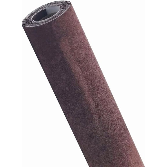 Self-Adhesive Suede Leather Fabric Wrap for Car Interior, Artificial Stretch Film Stickers for Furniture Craft - Coffee, 11.81x59in