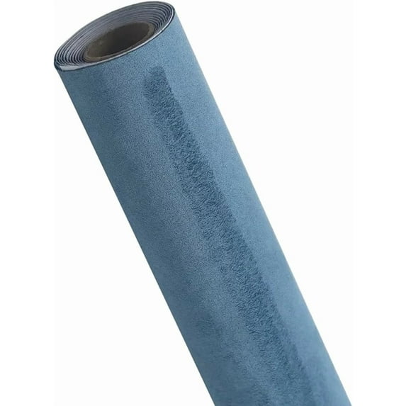 Self-Adhesive Suede Leather Fabric Wrap for Car Interior, Artificial Stretch Film Stickers for Furniture Craft - Light Blue, 15.74x59in