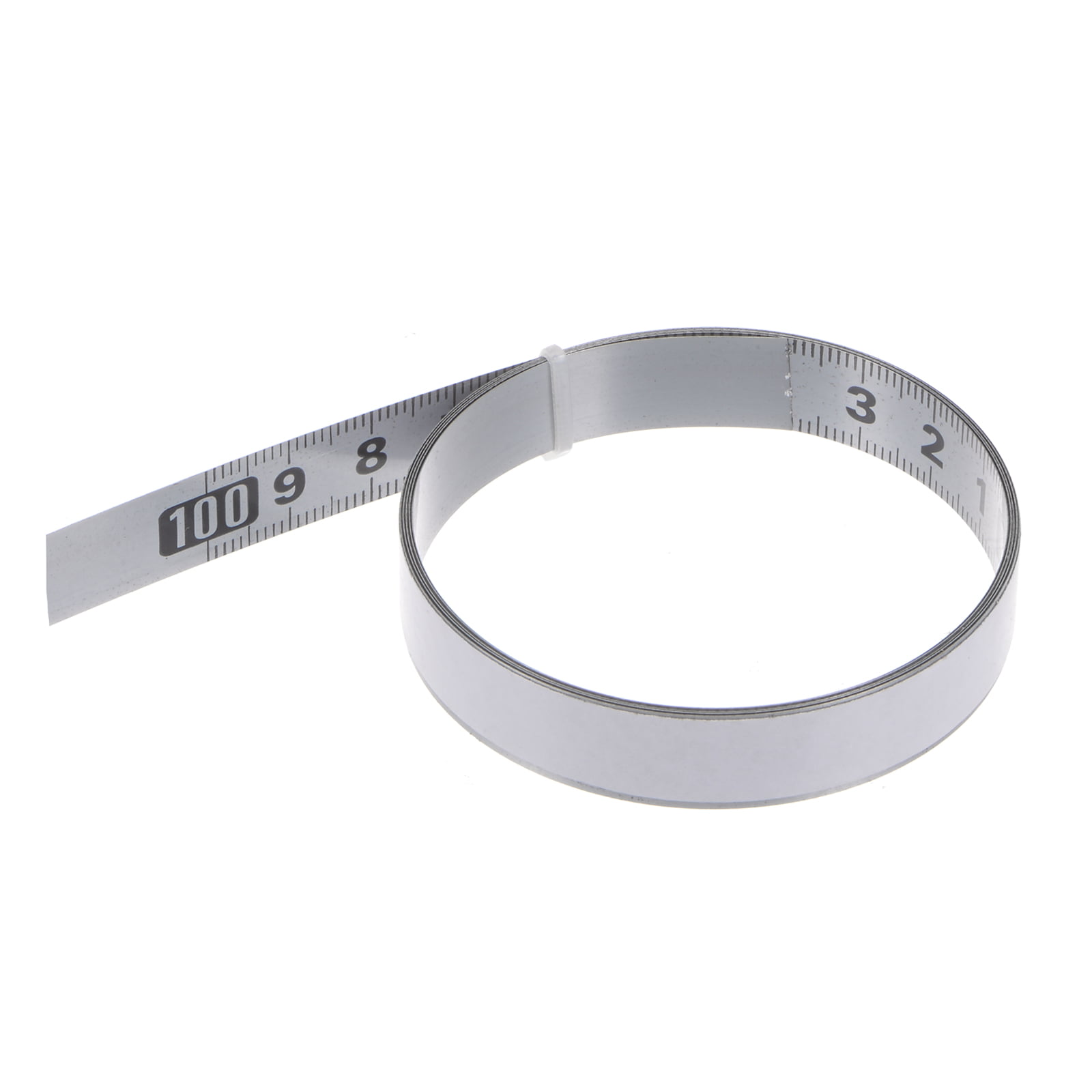 1pc Self-Adhesive Tape Measure, 1/2/3/4/5/6m Centered Measuring Ruler Self-Adhesive Stainless Steel Metric Track Tape Measure Scale Ruler for