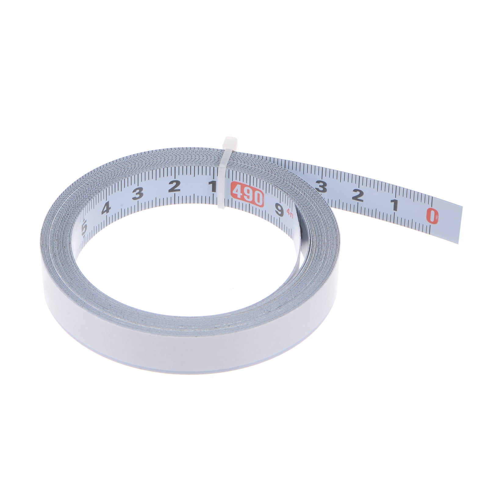 HARFINGTON Self Adhesive Tape Measure 50cm Metric Middle to Both Sides  Reading Sticky Measuring Tape Steel Workbench Ruler, Silver Tone - Yahoo  Shopping