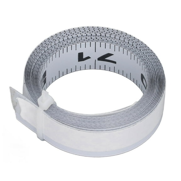Self Adhesive Tape Measure Left To Right, Cuttable High Hardness Metal Imperial Accurate Measurement Self Adhesive Measurement Tape  For Industrial Use